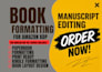book formatting paperback book and editing manuscript